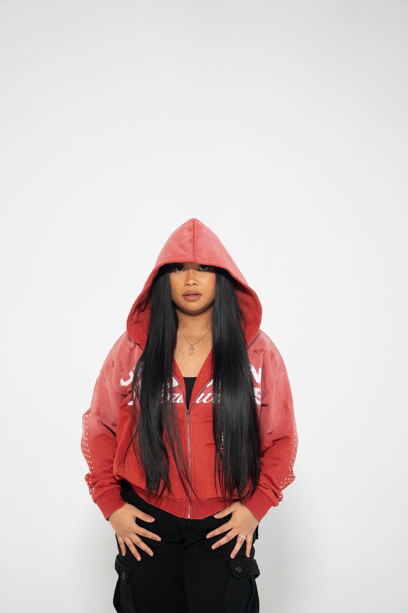 2Tone Crystal Zip-Up