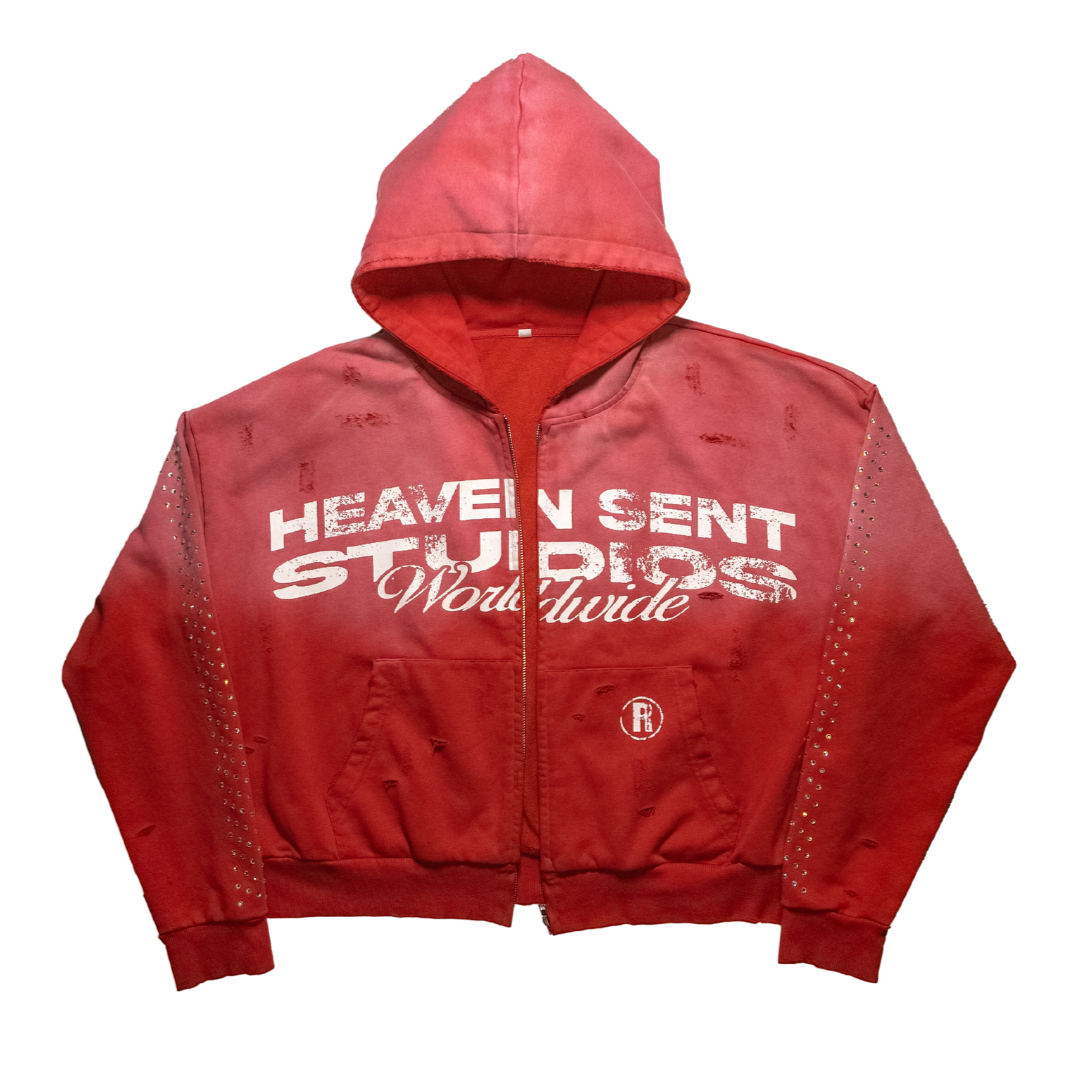 2Tone Crystal Zip-Up